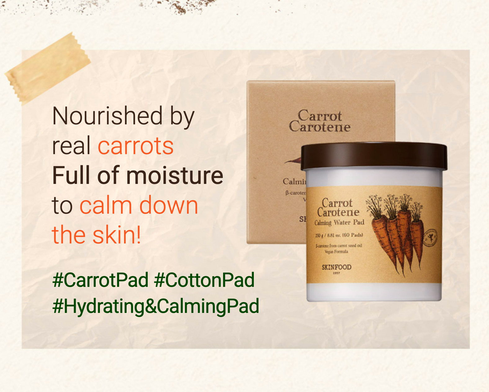 SKINFOOD Carrot Carotene Calming Water Pad Special Set