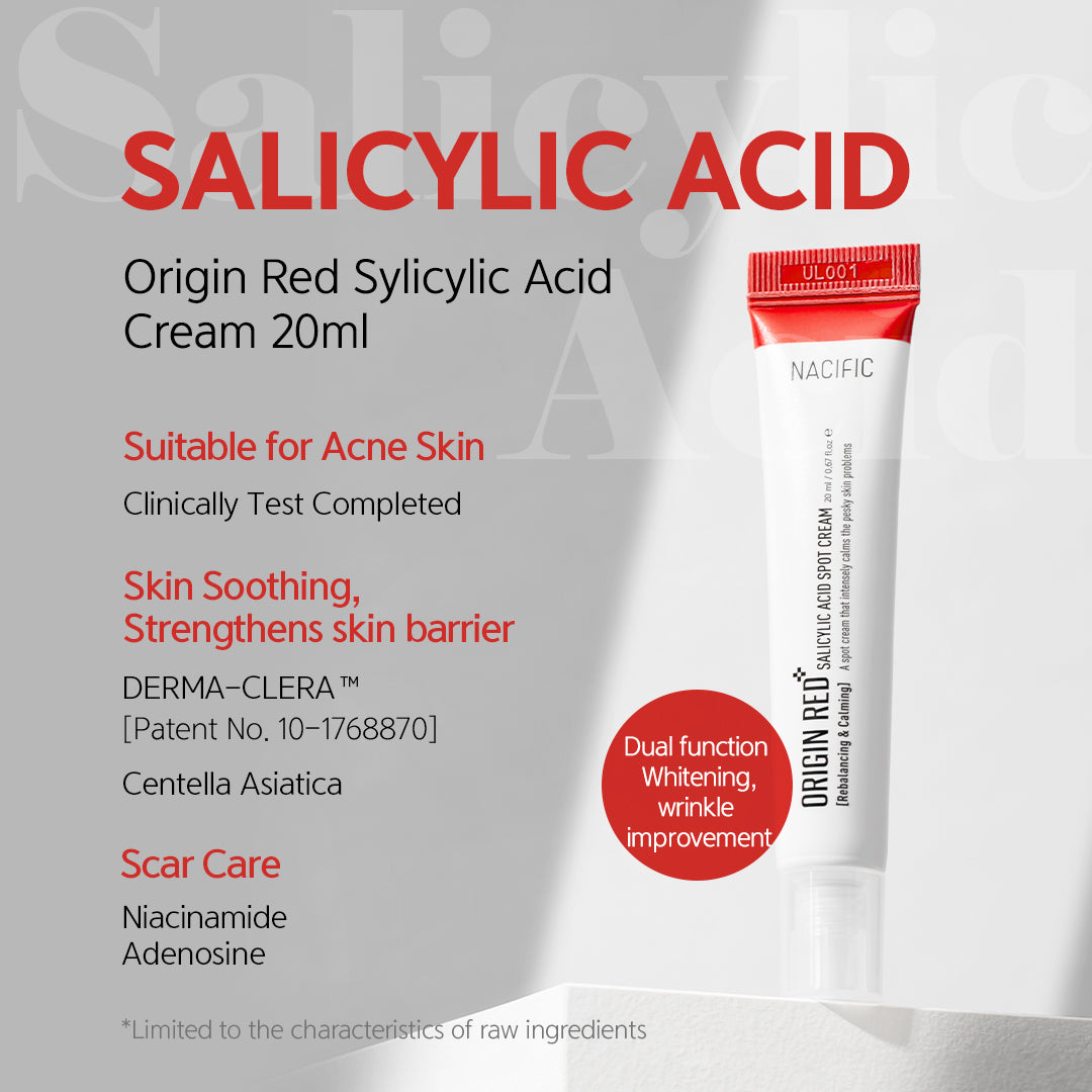 Nacific Origin Red Salicylic Acid Spot Cream 20ml