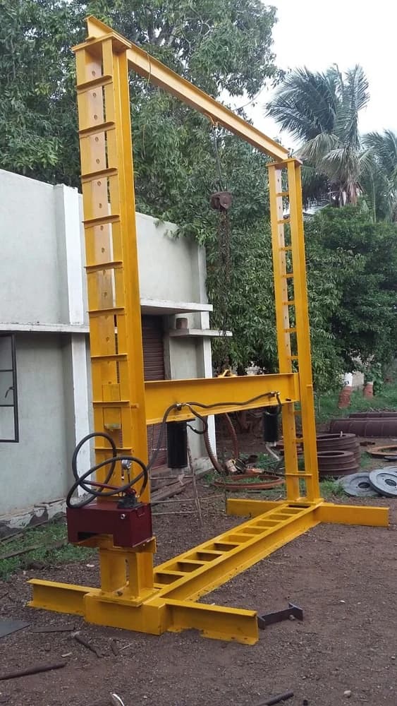 Cement Concrete Pipe Three Edge Load Bearing Testing Machine - detail view 1