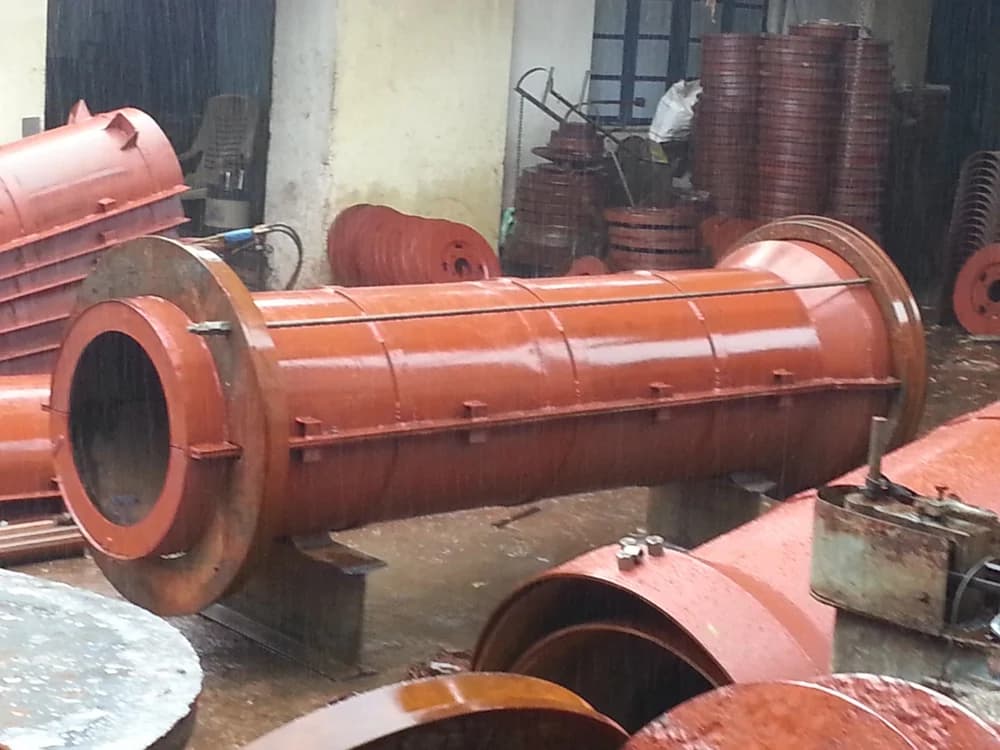 2.5 Meter Cement Pipe Collapsible Rainforce Machine - detail view 1