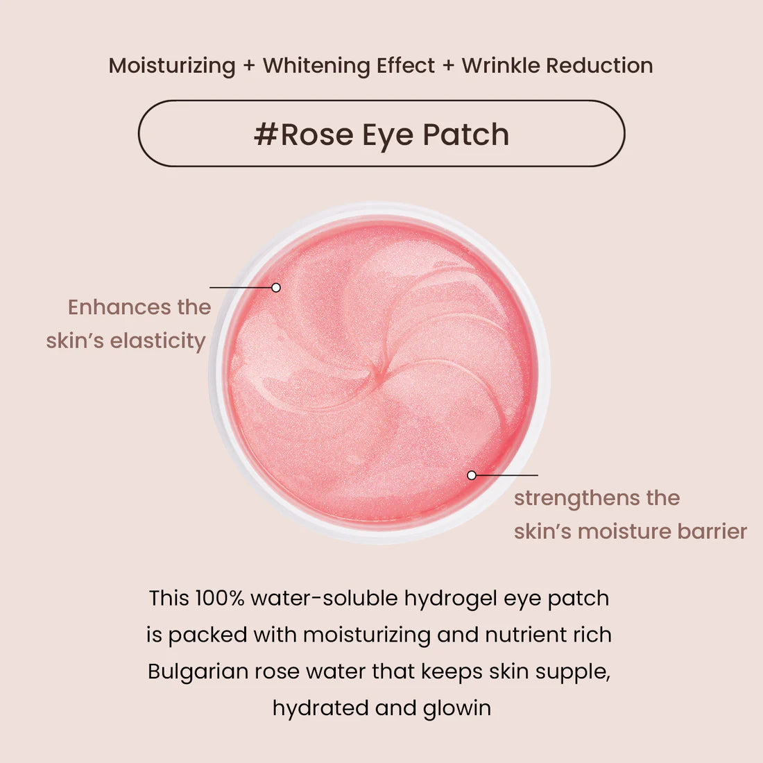 Heimish Bulgarian Rose Water Hydrogel Eye Patch 60pcs