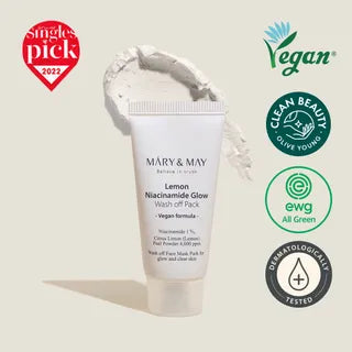 Mary&May - Lemon Niacinamide Glow Wash Off Mask Pack Mini