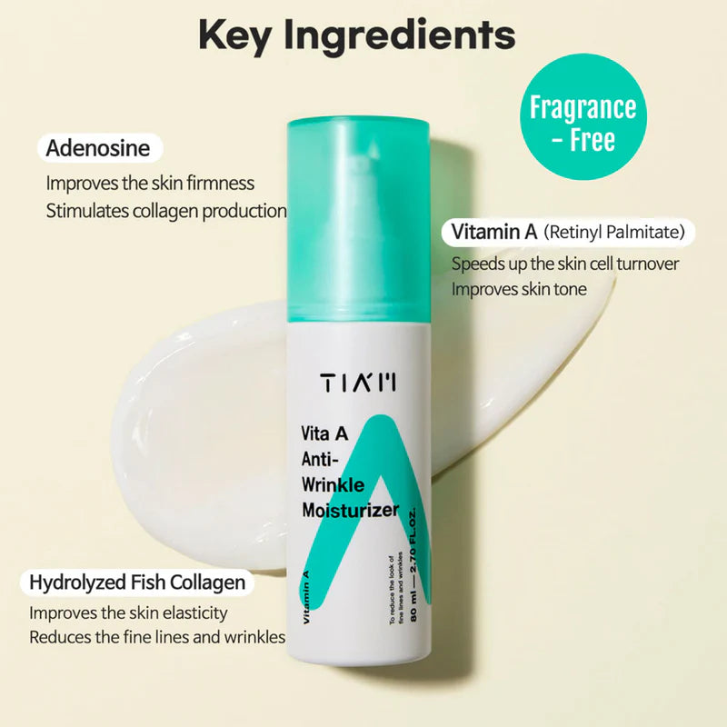 Tiam Vita A Anti-Wrinkle Moisturizer - 80ml