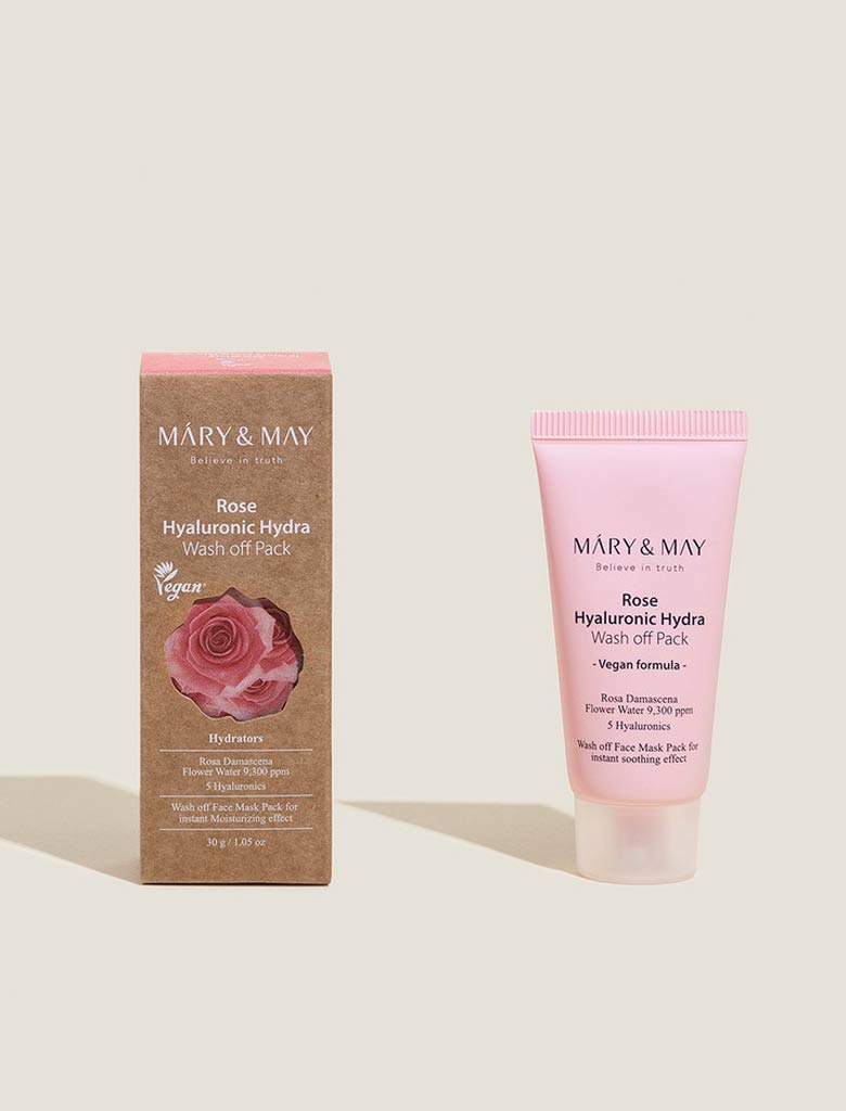 Mary&May - Rose Hyaluronic Hydra Wash Off Mask Pack Mini