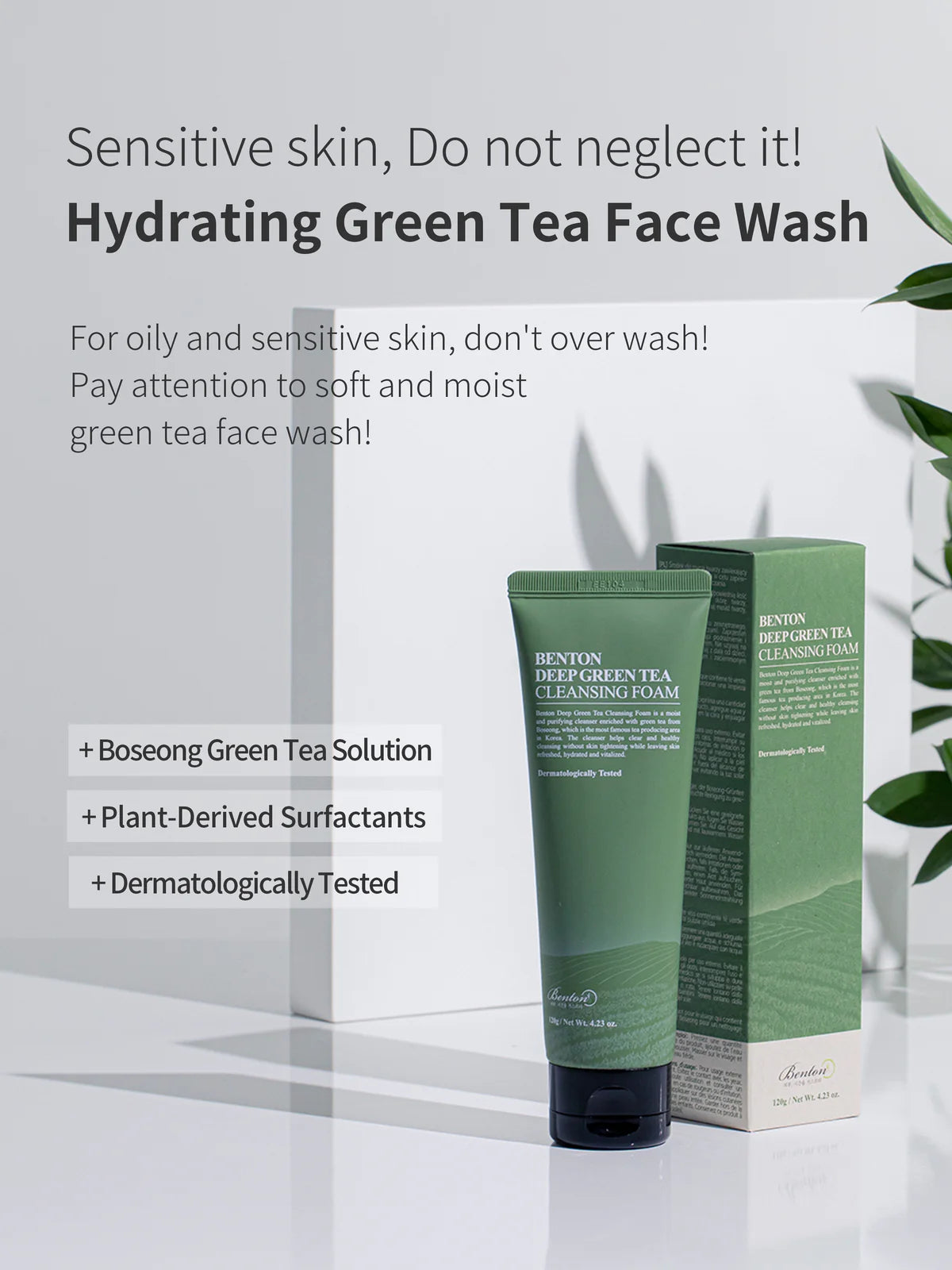 Benton Deep Green Tea Cleansing Foam