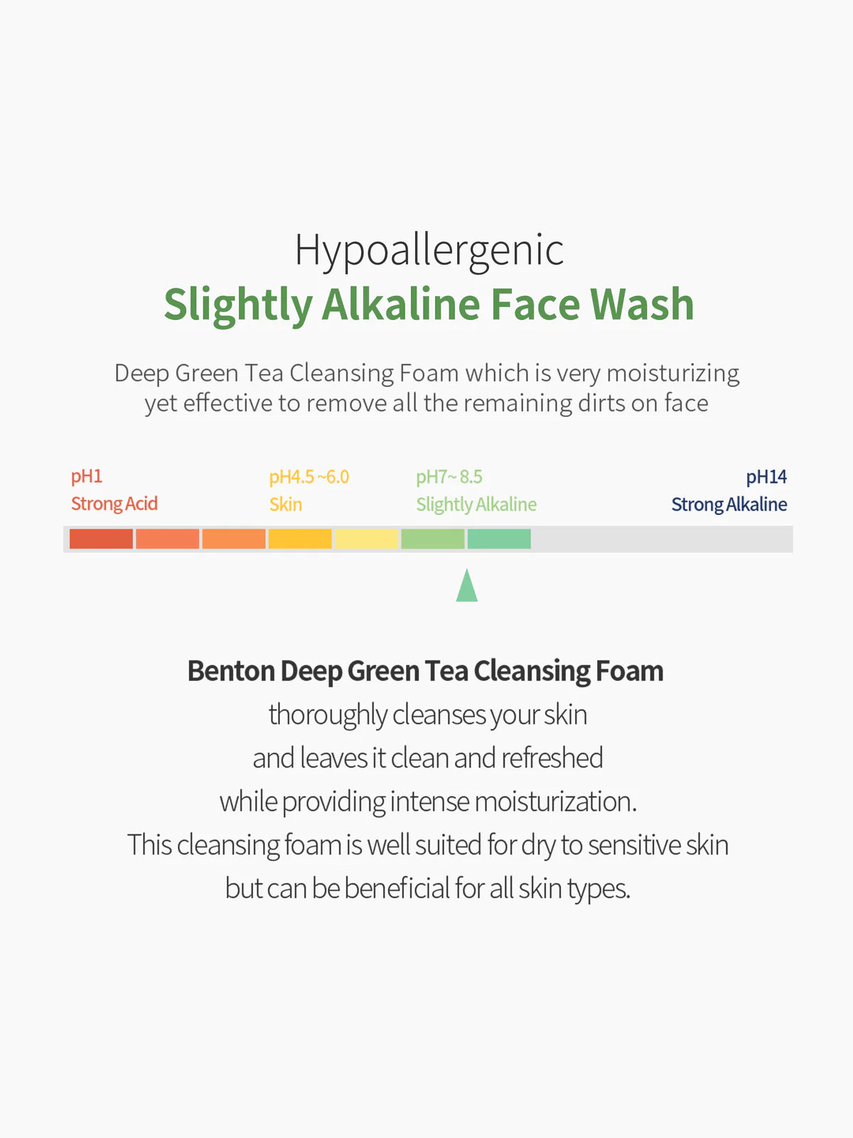 Benton Deep Green Tea Cleansing Foam